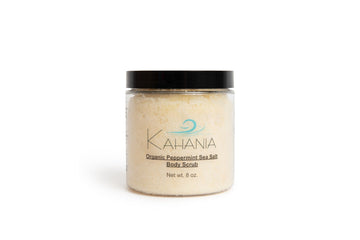 Organic Peppermint Sea Salt Body Scrub - Kahania Natural